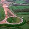Terminal roundabout, view east