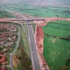 M61 interchange, wide view north