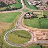 Terminal roundabout, view north