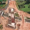 M6 interchange, view west