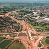 M61 interchange, view west