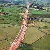 Hill House Farm and Sandy Lane overbridges, view east