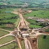 View east from Riley Green interchange to Stanworth rock cutting