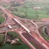 M61 interchange, view east