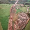 Stanworth rock cutting, view east