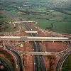 M61 interchange, wide view north