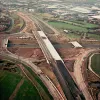 View west from M61 towards Tramway Lane