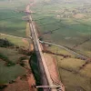 Brimmicroft footbridge, view north west