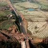 Stanworth rock cutting, view west