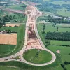 Terminal roundabout, view east