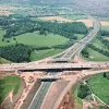 M6 interchange, view south