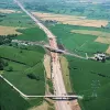Hill House Farm and Sandy Lane overbridges, view east