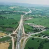 View east from Riley Green interchange to Stanworth rock cutting