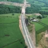 Stanworth rock cutting, view east