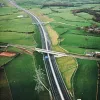 View west from Sandy Lane to M61