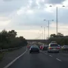 And suddenly, it all ends! One moment you're on a narrow elevated road, and suddenly it just widens out to three lanes with a generous hard shoulder and you're in the countryside. How strange!