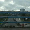 Over a flyover, and a look to the left shows the A723 hasn't finished passing through the junction before it sees warnings of a roundabout. What on earth is the point of this junction being so enormously free-flowing?