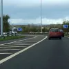 A straight before a merge - are you seeing a pattern too? I must say I like the striped crash barriers.