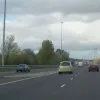 Here comes the rest of the traffic from the A723 - and we're on our way to Glasgow again.