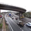 A little further along, the junction 18/19 complex comes into view.