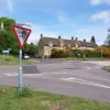 Here's a better look at the junction, complete with huge zebra crossing. The road through here was the A47 long after London Road ceased to be the A1, which is why it takes priority here. Now that the A47 also bypasses Wansford, it leaves the A6118 ceding priority to an unclassified road.