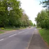 The road opens out as it leaves the village. Even though it's been more than eighty years since this was the A1, it still has the air of a major road about it.