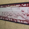 Inside the subway, artwork produced by local schoolchildren shows the village's handsome river bridge and describes the rerouting of the Great North Road to avoid it.
