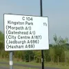 Here's a C-road route confirmation! We're still in Newcastle.  Photo by Chris Larsen