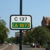 The C137 also goes to the A167, so you have a choice of C-roads if you wish to go there.  Photo by Chris Larsen