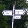 Runfold in Surrey is home to a great example of C-road signing.  Photo by Toby Speight