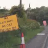 In travelling the B4114, you run the risk of finding this C-road closed.  Photo by Nic Storr