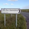 Careful. Innocent people minding their own business near Benbecula Airport, between North and South Uist, have been quite startled when this C-road suddenly appears.  Photo by Mike Burns