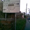We've already met the C13 towards Gatehouse of Fleet. Turns out there's more than one sign for it.  Photo by NDMcN