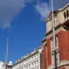 The streetlights are very striking and form an eye-catching line up the street. Whether or not they complement the grand Victorian museums will be a matter of discussion for many of the people walking by.