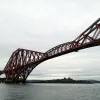 We'll tour the bridges in order of age, so we should start with the Forth Rail Bridge - officially, just the "Forth Bridge" - which carries the railway north from Edinburgh and was completed in 1890. It took eight years to build. At its peak, 4,500 men worked to build it.