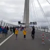 This and the following pictures were taken during a public walk across the Queensferry Crossing on 3 September, just before it opened to traffic, and provide a rare chance to see it up close.