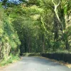 Now the road runs for another couple of miles as a single-track road, between exposed rock on the left and a steep drop to the river on the right. Passing places are generally at bends, where the rock face allows no visibility whatsoever.