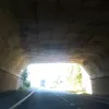 From inside it's almost like being in a tunnel, with the curved roof and the length. It doesn't seem as oppressive or unnatural as a normal angular design.