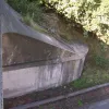 From above, it's clear that the bridge top is made to appear as though it rests on a lower pedestal, which has the rounded ends as seen above.