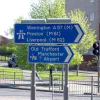 More long-distance destinations are signposted along the Mancunian Way, though once again it's impossible to reach any of them from here by motorway alone!