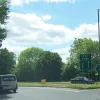 The A24 heads south from the Leatherhead Bypass and it's immediately obvious that something odd is going on. The left lane is blocked for a mile and there's an advisory speed limit of 50mph. What's that all about?
