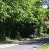 Several bends southbound are marked with advisory 50mph limits — which is fairly meaningless, because the road is subject to a mandatory speed limit of 50mph anyway.