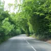 Heading northbound on the bypassed road, it doesn't look bad at all to begin with. In fact it's a pleasant drive through woodland; a little curvy and hilly perhaps, but not obviously a candidate for urgent replacement as early as the 1930s.