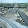 The realigned exit from the viaduct again. With more of the carriageway surface in place, its context is more clear.