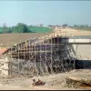 1974. Looking north along the M11, still under construction, from the A414.  Photo by Roger Maxwell