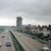 1963. Tolworth Tower as seen from the Kingston Bypass.  Photo by Roger Maxwell