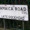 Another example of a road's previous name being included on the sign.  Photo by Tony