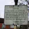 A more recent sign — this one dating from the 1950s rather than the 30s or 40s — again in Wokingham.  Photo by Richard Thompson