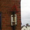 The backstreets of Stourport-on-Severn yield this gem, complete with its red warning triangle. It could do with some restoration work.  Photo by Andy