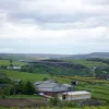 Taken from the car park overlooking the reservoir's east shore, the bridge is visible in the distance — about 1.5 to 2 miles away. From here its context isn't clear.